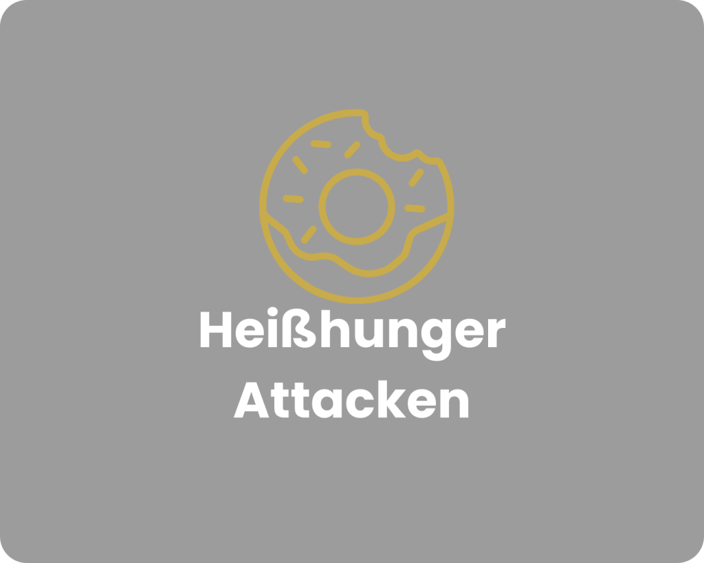 Icon für Heißhungerattacken als Symbol für unkontrolliertes Essverlangen und hormonelles Ungleichgewicht