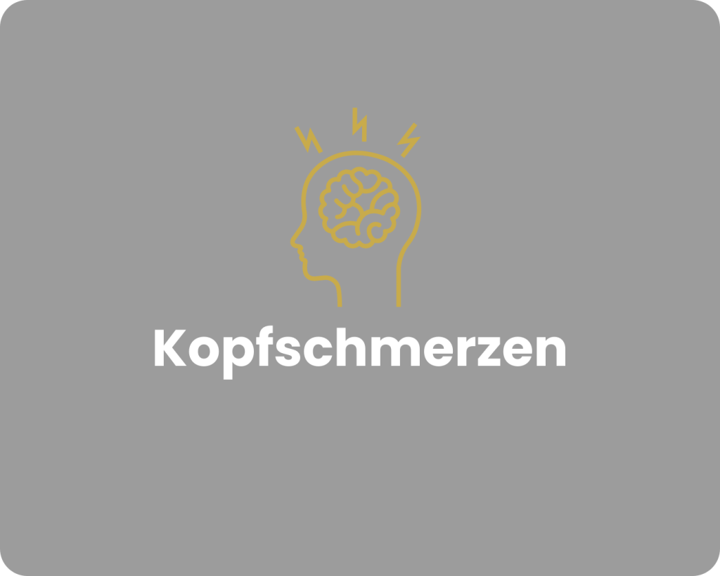 Icon für Kopfschmerzen als Symbol für Stress, hormonelle Dysbalance und körperliche Anspannung